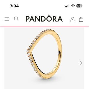 2 for 1 Pandora wishbone rings